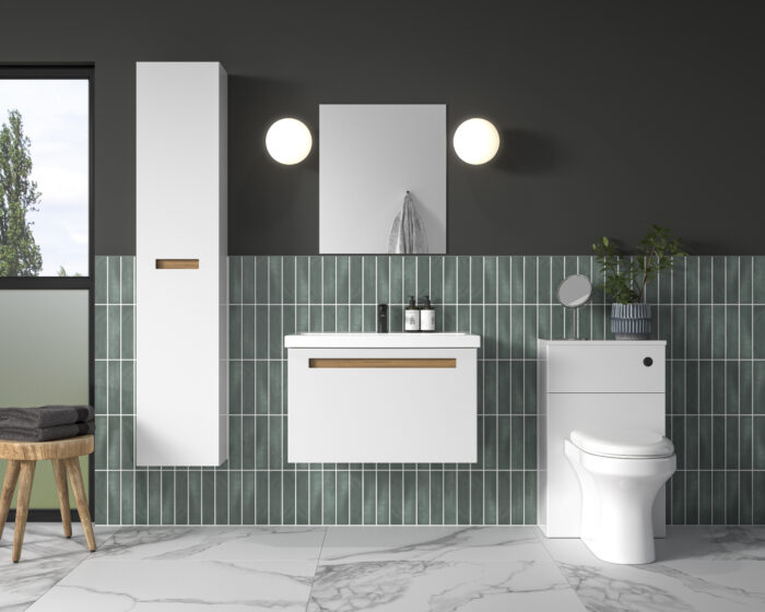 Modern Bathroom Amaro White Gloss