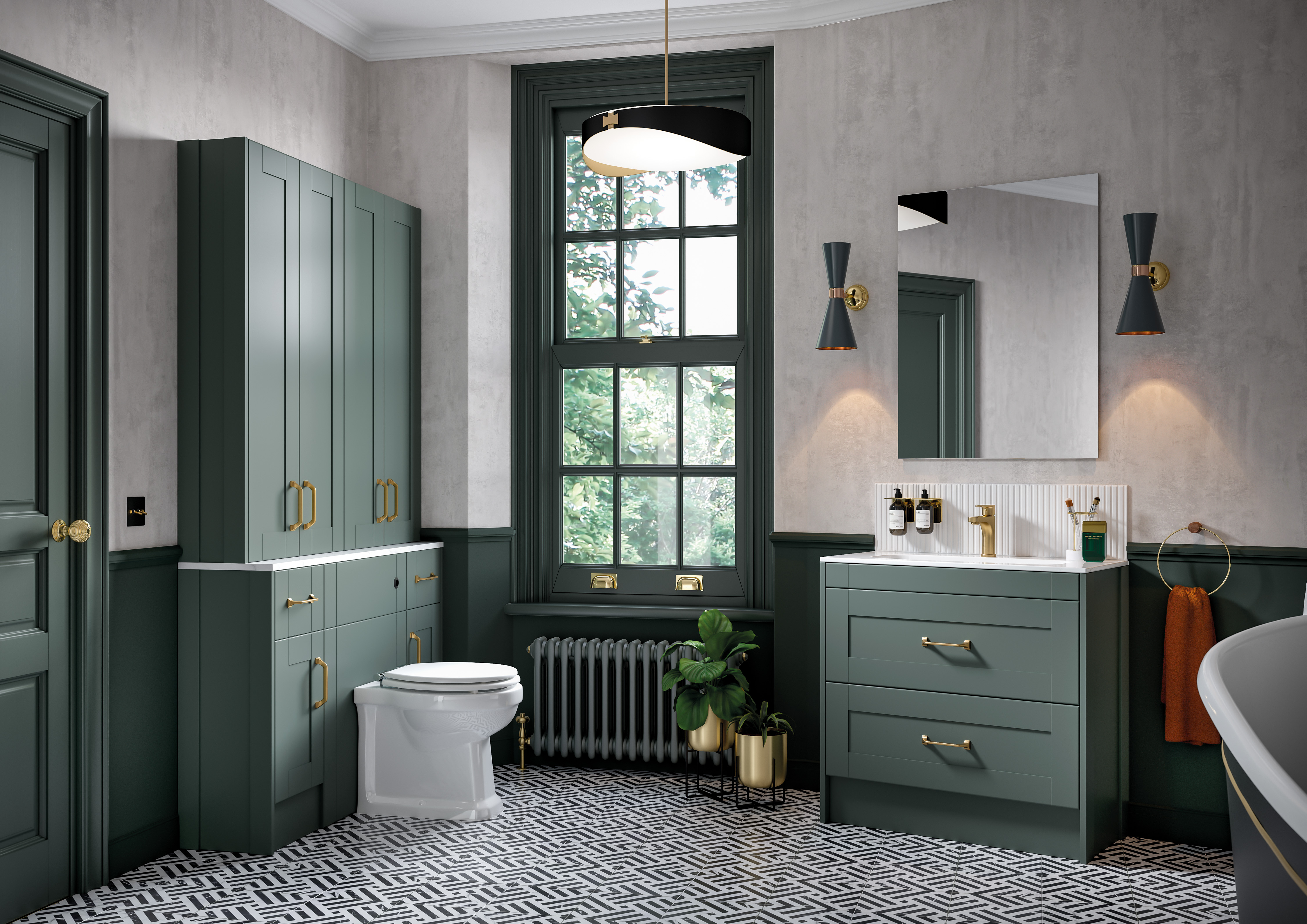 Bathrooms Gunthorpe - Traditional Bathrooms - Chiltern Hunter Green
