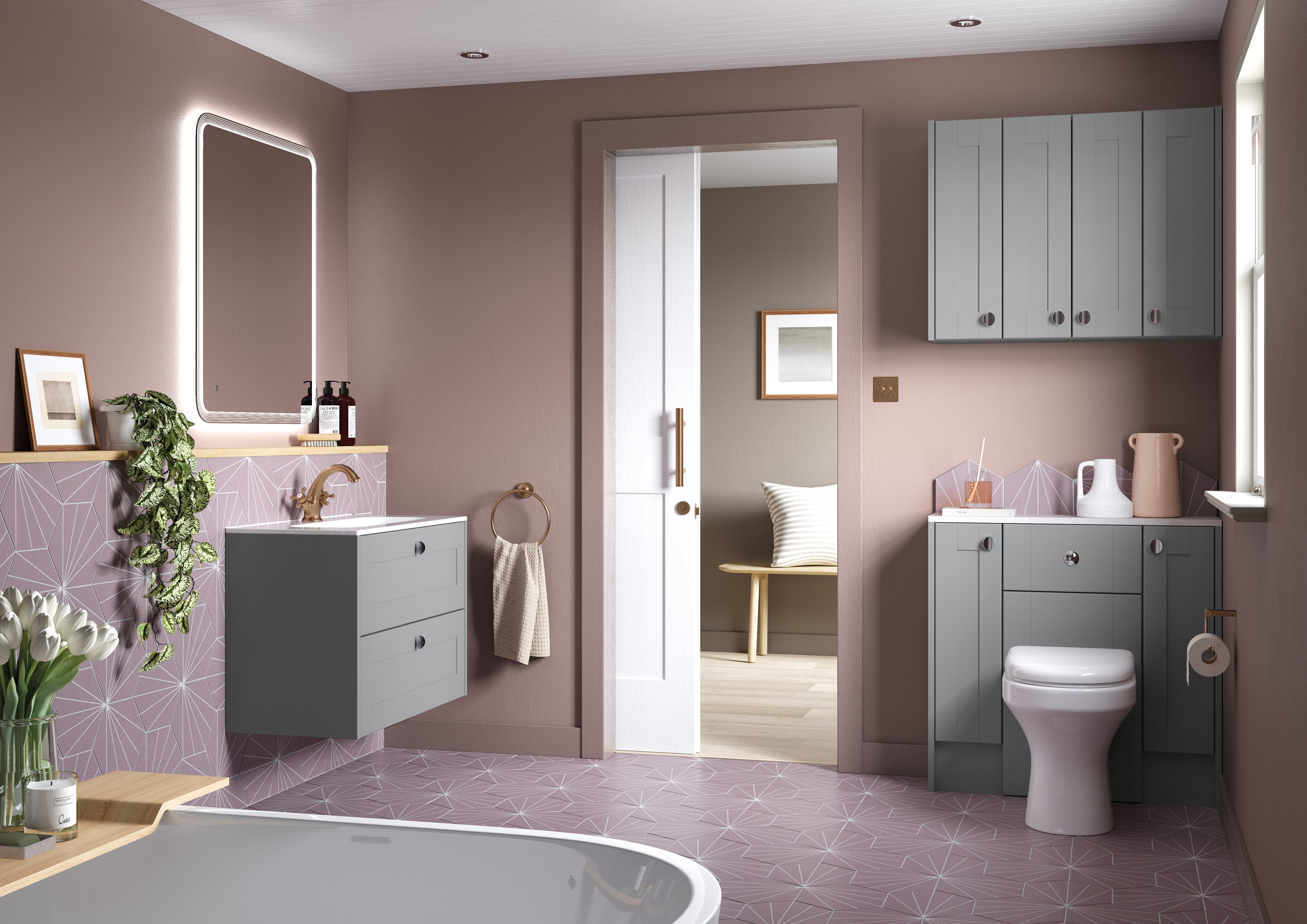 Bathrooms Sutton in Ashfield - Chiltern Slate Mist