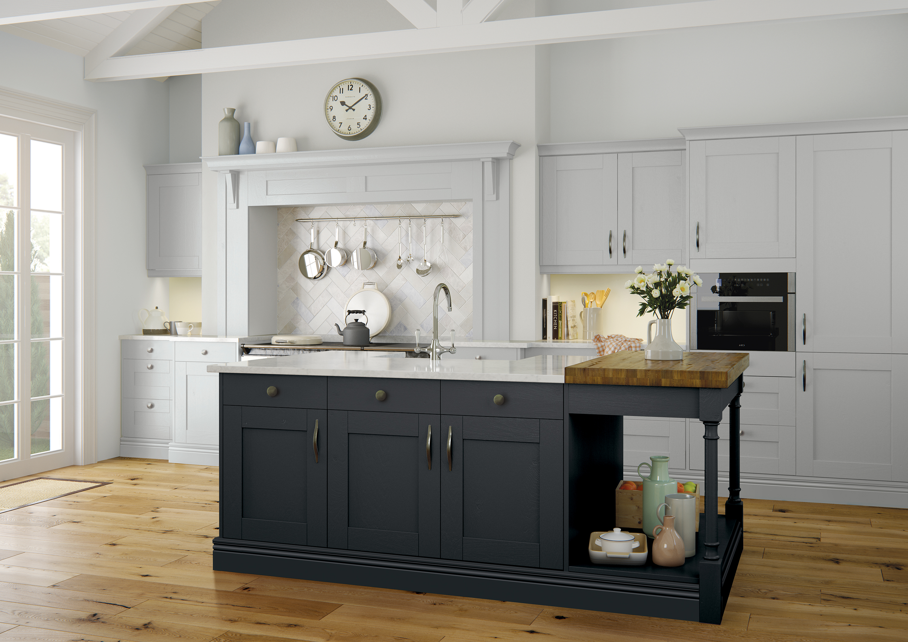 Kitchens Long Eaton Nottinghamshire - Clarkwell Light Grey & Graphite