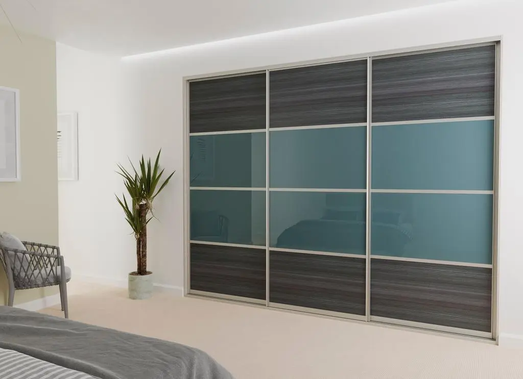 Sliding Fitted Wardrobes Papplewick Aqua