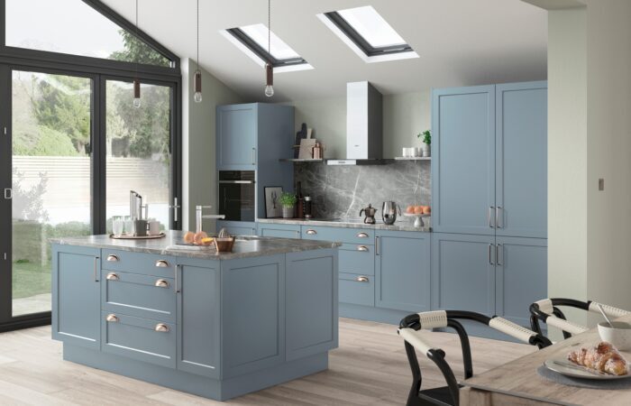 In Frame Kitchens Chamfered Foil Shaker shown in Denim Blue