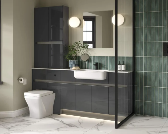 Dahlia Interiors Bowland Metallic Slate Bespoke Bathrooms
